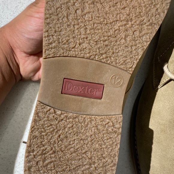 New Mens Suede Beige Dress Shoes with laces, comfort insoles size 12 - Picture 4 of 13